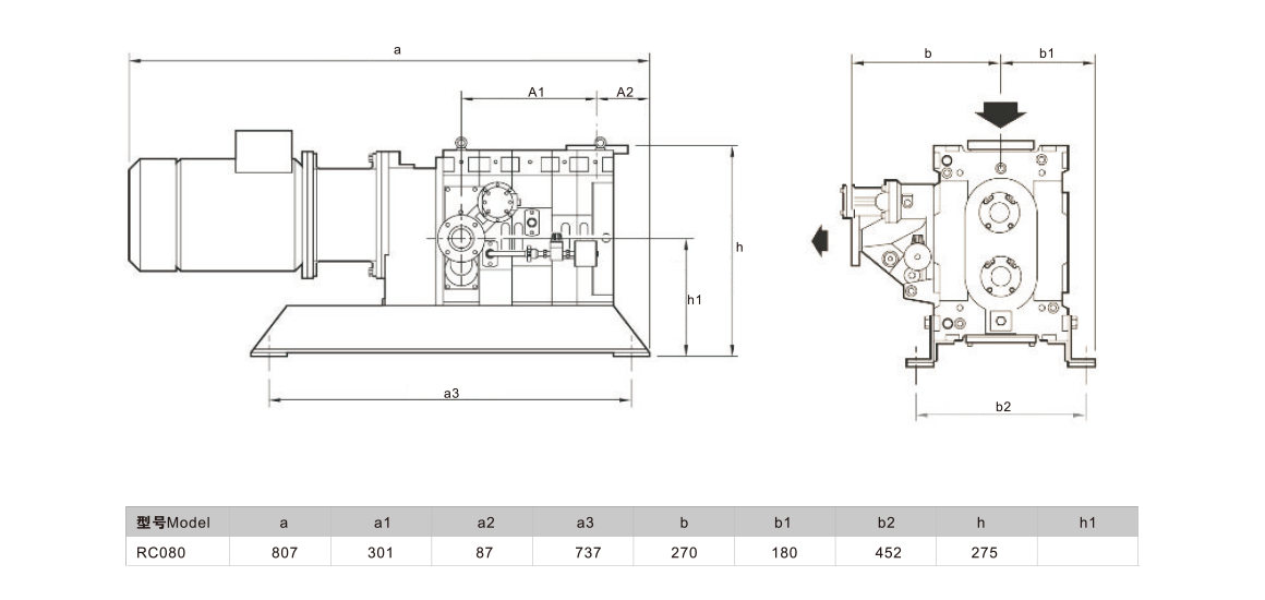 安裝尺寸圖(tu) RC80